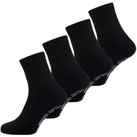 Nur Der Basicsocken Stopper Socke 4-Paar Schwarz 43-46