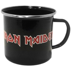 Klangundkleid Tasse Iron Maiden Tasse LOGO Emaille Kaffeebecher