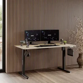 SENSE7 Schreibtisch NOJO elektrisch höhenverstellbar Schwarz / Weiß