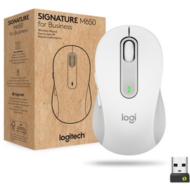 Logitech Signature M650 for Business Medium, Off-White, Logi Bolt, USB/Bluetooth (910-006275)