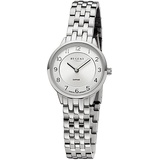 REGENT Damen Uhr GM-2128 Metallband Armbanduhr Metallarmband Analog Silber URGM2128 Analoguhr