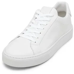 Sneaker MARC O'POLO "aus edlem Rindnappaleder", Herren, Gr. 43, weiß, Obermaterial: 100% Leder (Rind), Schuhe