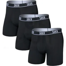 SAXX Essential Performance Mesh Boxershorts schwarz S 3er Pack