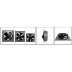 Vortice Wandventilator A-E / T Serie 400 V IP54 Schwarz 616