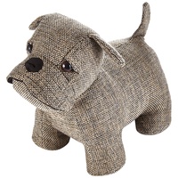 Heitmann Deco Türstopper Hund - Mops - braun - aus Stoff - mit schwerer Füllung - für innen - Fensterstopper - Dekoration, 28 x 19 x 22 cm