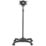 StarTech.com Mobile Tablet Stand w/ Lockable Wheels, Height Adjustable, Universal Rolling Floor Stand for Tablets from 7 to 11 inch, Portable