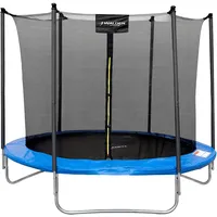 Trampolin Outdoor, Ø 244/ Trampolin mit Sicherheitszaun und Gepolsterte Ø 244/305/366 cm 8 FT/10FT/12FT Stangen für Kinder Indoor Outdoor Fitness, Belastbar bis 150kg Modell 2022 (244CM- 3 Beine)