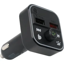 casativo FM Transmitter mit Bluetooth 5 USB-A Ladeports Drahtloser AutoRadio Adapter m. Media Player für den Zigarettenanzünderanschluss