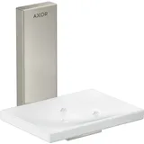 Hansgrohe Schale Axor Universal Rectangular Glas, Wandmontage, Edelstahl-Optik