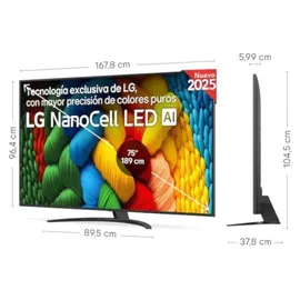 LG 75NANO81A6A 75" 4K NanoCell AI Smart TV