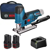 Bosch Hausgeräte, Stichsäge, Bosch Akku-Stichsäge GST 12V-70 / 2x 3,0 Ah Akku + Ladegerät im Softbag