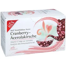 H&S Cranberry-Acerolakirsche mit Vitamin C Fbtl.