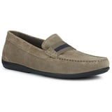 GEOX »U ASCANIO A«, Loafer, Pennyloafer, Slipper mit Spezial Membrane, grau