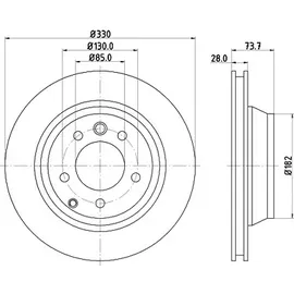 Hella 8DD 355 109-821 Bremsscheibe