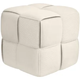 deluke Sitzhocker GIROS Cord 40 x 40 x 40 cm Creme