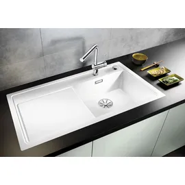 Blanco Zenar XL 6 S-F links Flächenbündig silgranit weiß Handbetätigung 988 x 498 mm