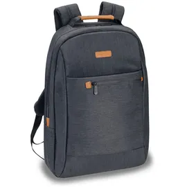 PEDEA Rucksack "Elegance" Notebook-Rucksack bis 17,3 Zoll (43,9 cm) mit Tablet-PC Fach bis 10,1 Zoll (25,9 cm) inkl. Schnurloser Maus, Grau