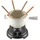 Le Creuset Fondue Set Meringue MODE - B/H/T ca. 25.00x35.00x25.00