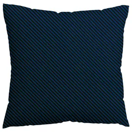 schlafgut Woven Fade Bettwäsche Kissenbezug 80x80 cm | blue-deep-black - blau