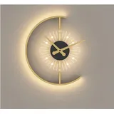 Led-wanduhr, 3-stufig Dimmbare Digitale Wanduhr, Wecker Mit Großen Zahlen Für Schlafzimmer, Büro, Wecker, Wanduhr Zum Aufhängen (farbe: Warmes Licht)