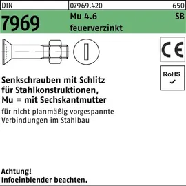 F. REYHER Nchfg. GmbH & Co. KG Senkkopfschraube M12 x 35 100 Stück
