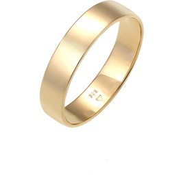 Elli PREMIUM Ring Damen Bandring Trauring Basic Hochzeit Paar 585 Gelbgold