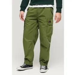 Superdry für Herren. M7011133A Fallschirm grüne Baggy-Hose (30/32), Lässig, Baumwolle