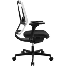 Sitness Drehstuhl Stoff Weiß/Schwarz
