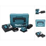 Makita DBO 481 RM1J Akku Schwingschleifer 18 V 112 x 102 mm + 1x Akku 4,0 Ah + Ladegerät + Makpac