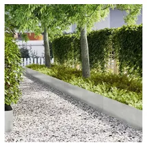vidaXL Raseneinfassung 100 x 5 cm 30 Stück Silber