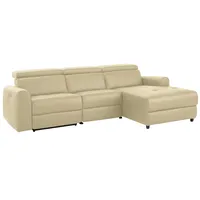 Home Affaire Ecksofa »Sentrano, L-Form,«, 275 cm, man. o. elektr. Relaxfunktion und USBKopfverstellung beige