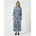 Hemdblusenkleid Shirtkleid Liro Print Blau L
