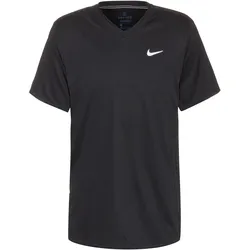 Nike Victory Tennisshirt Herren in black-black-white, Größe XL - schwarz