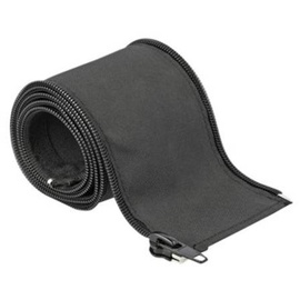 Delock Woven Sleeve with zip fasterner heat-resistant - Geflechtschlauch - 1,0m - Schwarz
