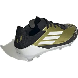adidas Messi F50 League Kids FG/MG Gold Metallic / Cloud White / Core Black 36