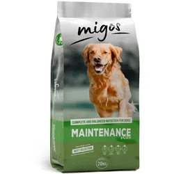 MIGOS Maintenance Plus 20 kg für wenig aktive Hunde mit Vitaminen