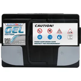 Electronicx Edition Gel Batterie 80 Ah 12V Wohnmobil Boot Versorgung