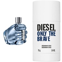 Diesel Only The Brave Set, Parfüm und Deostick für Herren, Eau de Toilette (125 ml) und Männer-Deo (70 ml) mit frischem und kraftvollem Duft