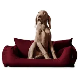 Tierlando NEMO Hundebett Hundesofa S M L Hundekorb Katzenbett 65 80 100cm bordeaux 1 m, 25 cm, 80 cm