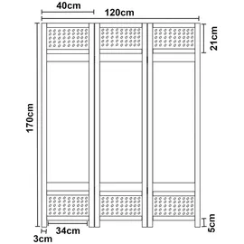 [en.casa] Paravent + Raumteiler Buxton
