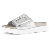 Gabor Pantolette GABOR "Pantolette", Damen, Gr. 38, silber, Schuhe Pantolette