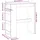 vidaXL Bartisch mit Regal 90 x 40 x 103,5 cm Braun