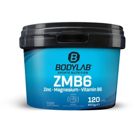 Bodylab24 ZMB6 - Zinc - Magnesium, Vitamin B6 120 Kapseln,
