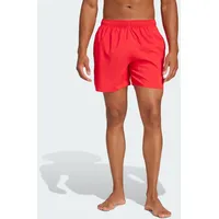 Adidas Solid CLX Short-Length Badeshorts - Pure Ruby / Black - M