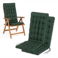 HAVE A SEAT Living - Hochlehner Auflagen 120x48 cm (2er Set - 120x48 cm, Moosgrün)