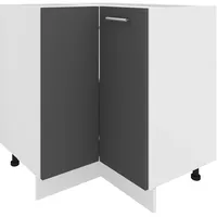 VCM Unterschrank Eckschrank Esilo 76 x 76 x 82 cm Grau