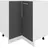 VCM Unterschrank Eckschrank Esilo 76 x 76 x 82 cm Grau