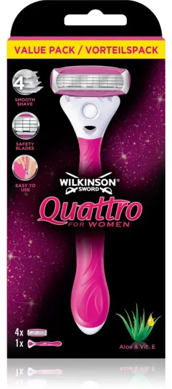 Wilkinson Sword Intuition Quattro for Women Rasierer Ersatzklingen 4 pc
