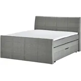 Möbel Kraft Boxspringbett 188 x 124 cm Grau