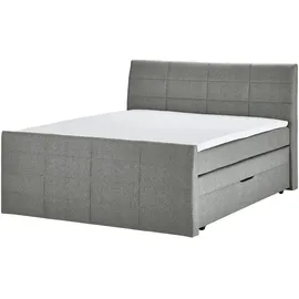 Möbel Kraft Boxspringbett 188 x 124 cm Grau